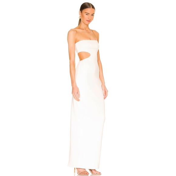 Natalie Rolt Carmen Gown in White NWT Size 1 (s) - Picture 2 of 3